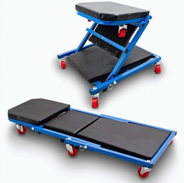 Montageliege und Werkstattsitz 2 in 1